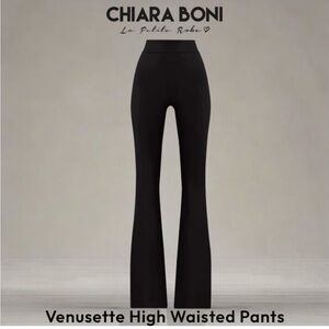 Chiara Boni Venusette Black High Waisted Pants